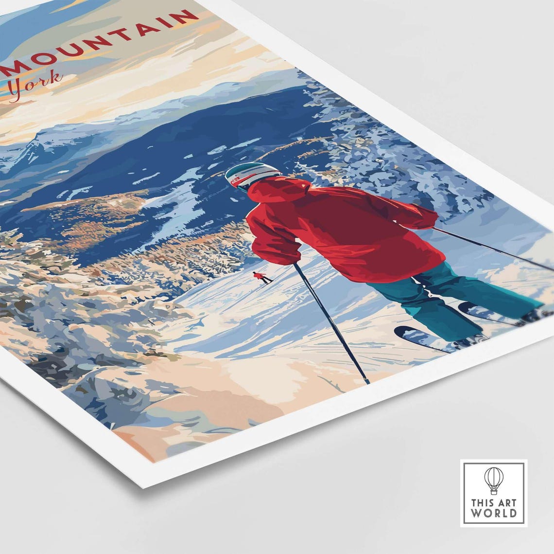 Whiteface Ski Resort Poster, Winter Sports Adventure - Image 5