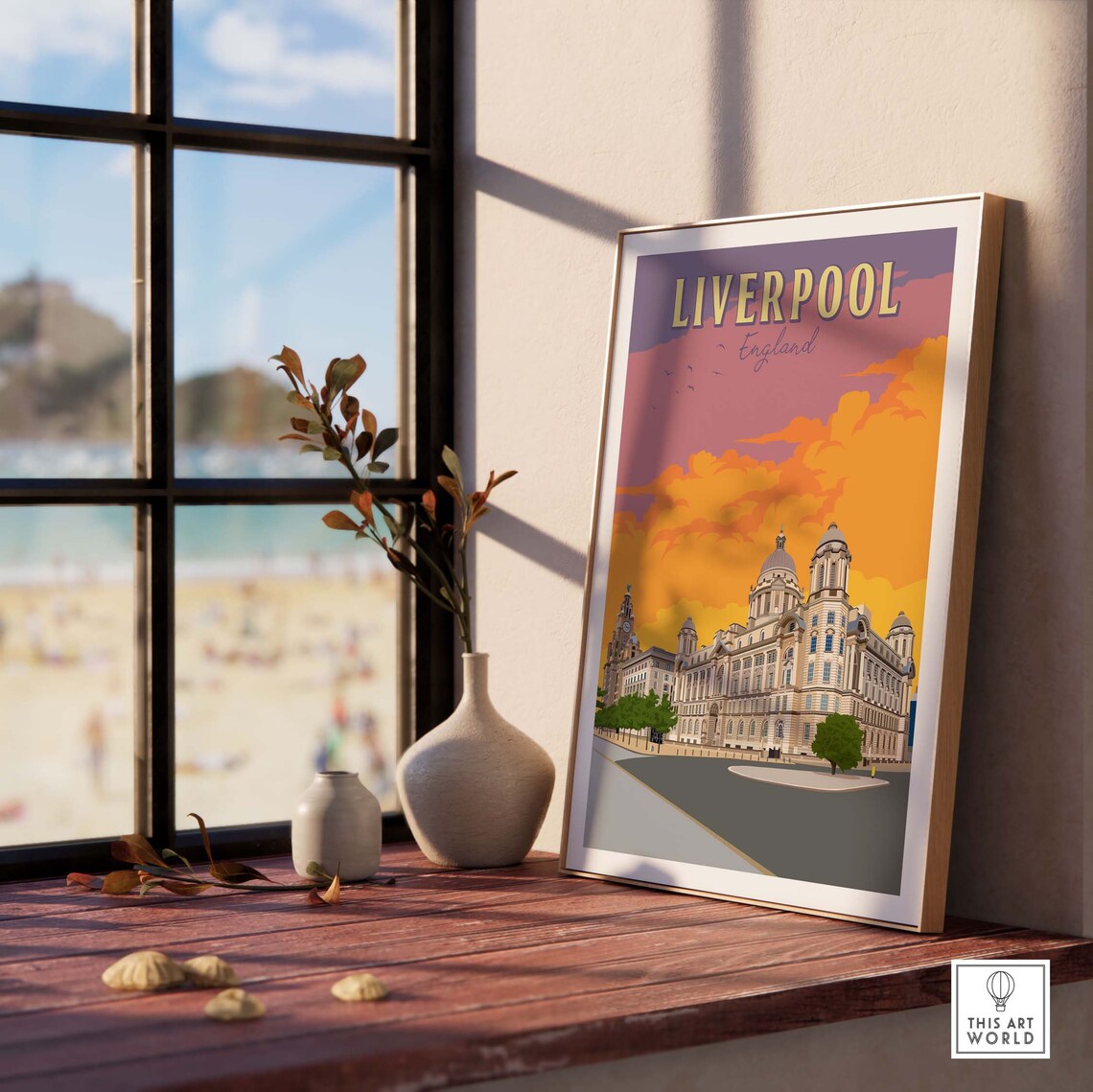 Liverpool Travel Poster, Liverpool England Art Print - Image 3
