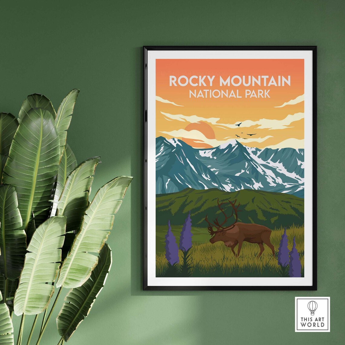 Rocky Mountain National Park Travel Poster, National Park - Image 2