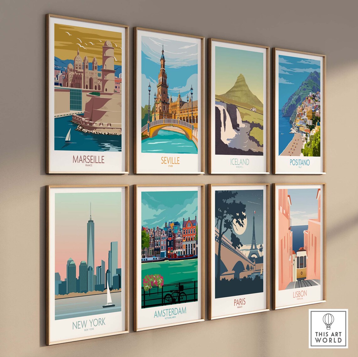 Marseille France Travel Poster Art Print - Image 3