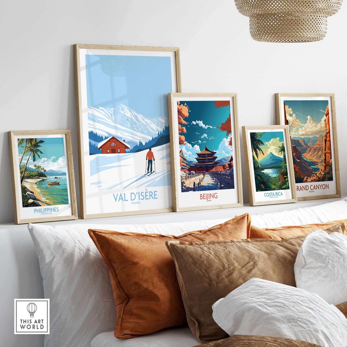 Winter Sports Art Print, Gift for Skier - Image 3