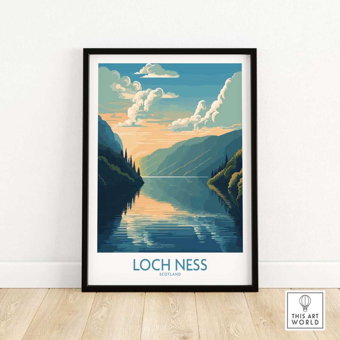 Loch Ness France Travel Poster, Travel Poster