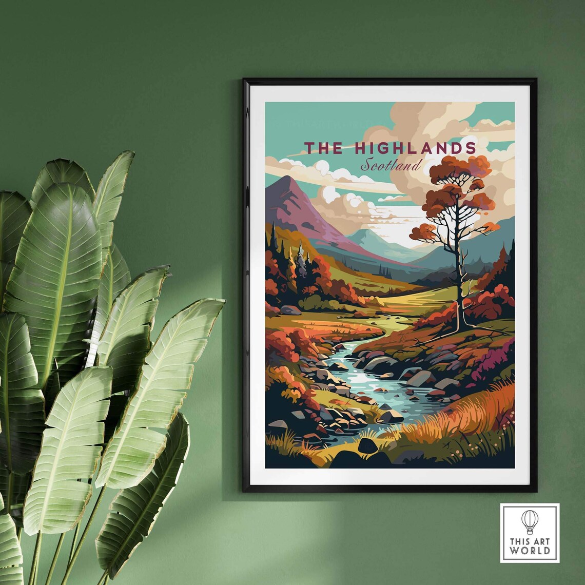 Scottish Highlands Birthday Present Art Print - Image 3
