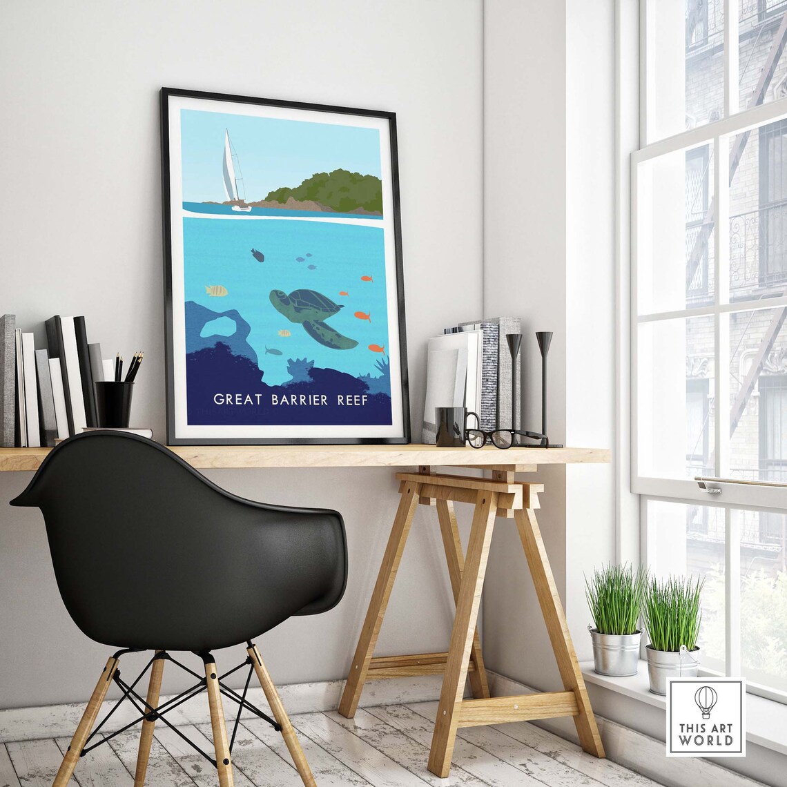 Great Barrier Reef Australia Travel Poster Print - Image 4