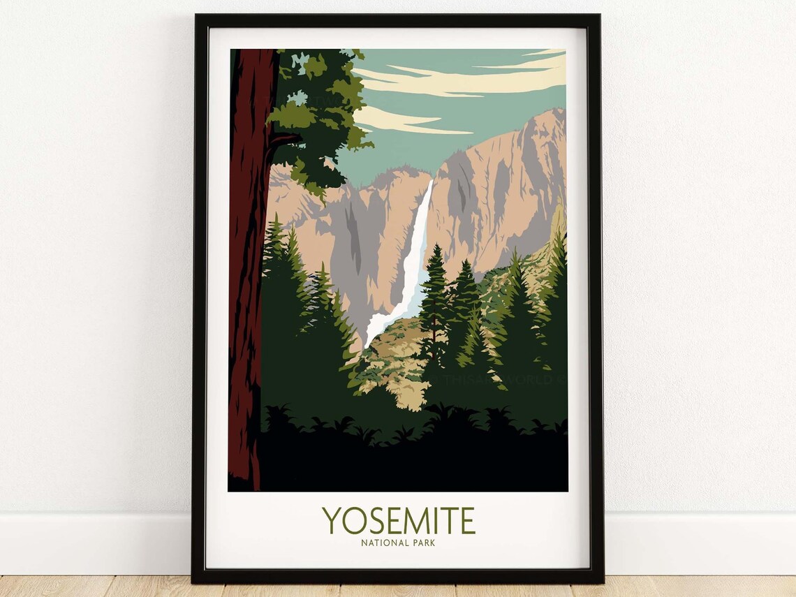 Yosemite California National Park Poster Print