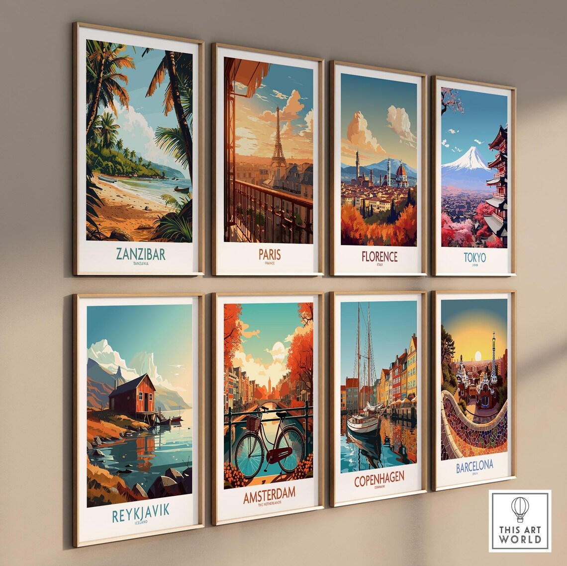 Zanzibar Poster Tanzania Zanzibar Travel Print Wall Art Tanzania Wall Hanging Home Decor Zanzibar Art Lover Gift Zanzibar Birthday Present - Image 3