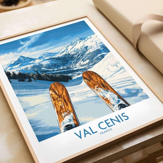 Val Cenis France Ski Poster