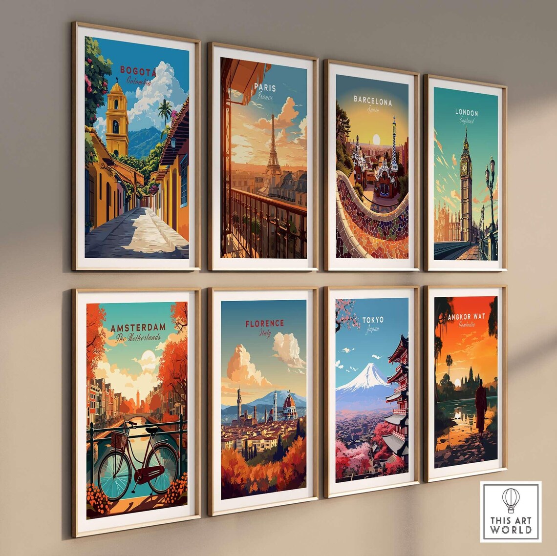Bogota Print Colombia Bogota Travel Print Wall Art Bogota Wall Hanging Home Decor Bogota Gift Art Lovers Colombia Wall Art Print - Image 3