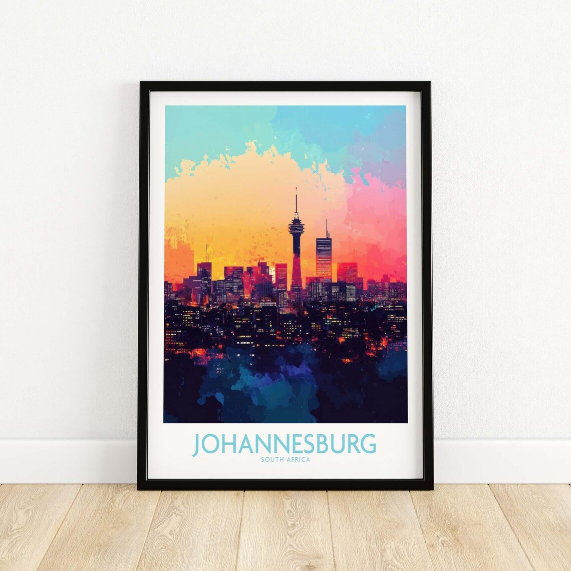Johannesburg Skyline - Modern Cityscape Poster - Image 5