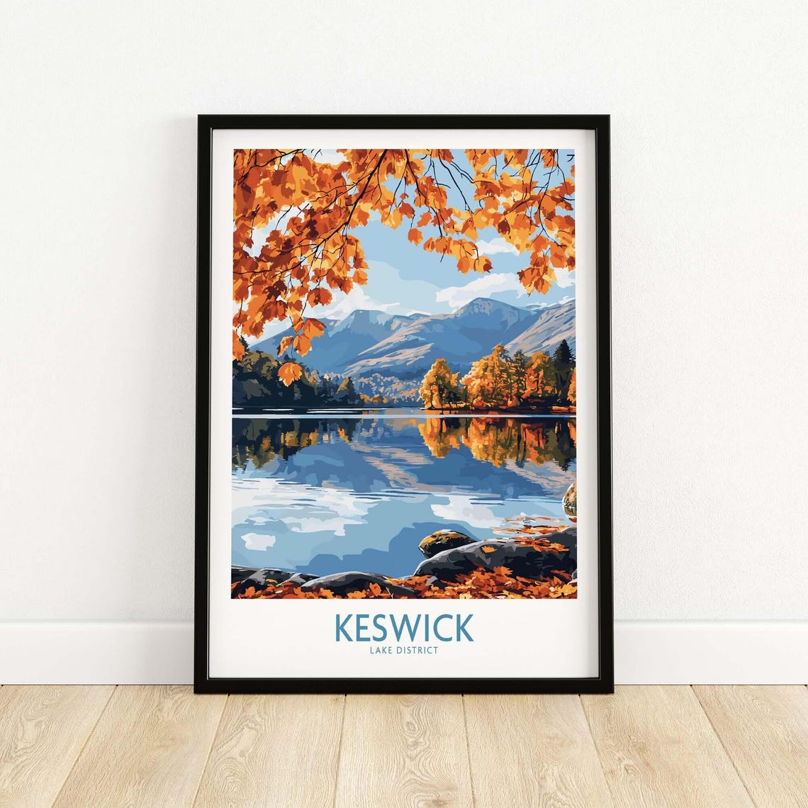 Keswick Travel Poster, Lake District Illustration - Image 5