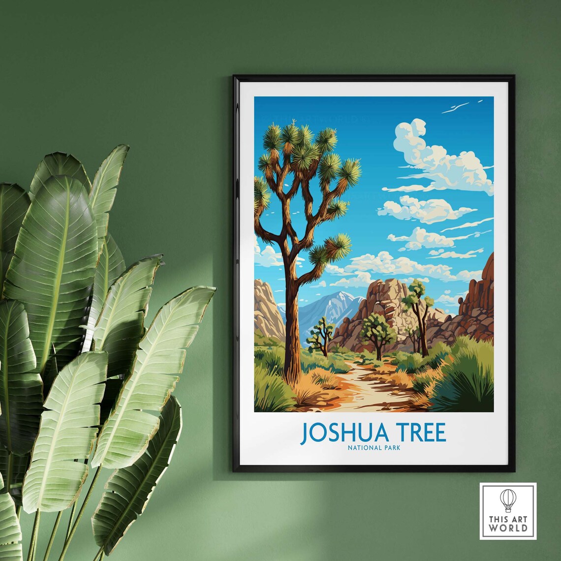 Joshua Tree Travel Poster, National Parks Art Print - Image 2