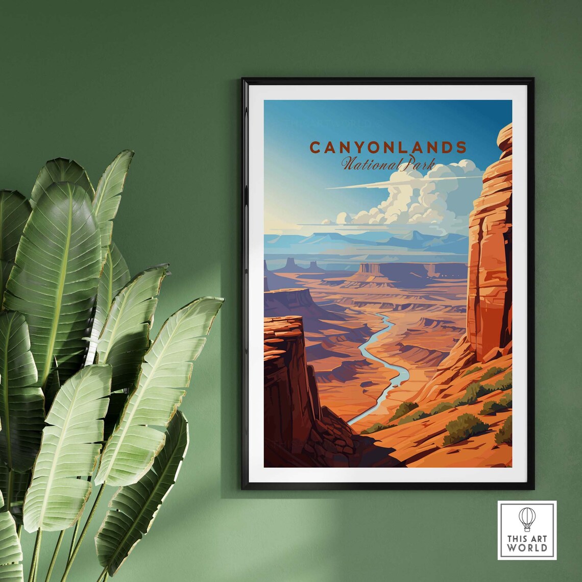 Canyonlands National Park Winding River Red Rock Canyon Poster - Image 2