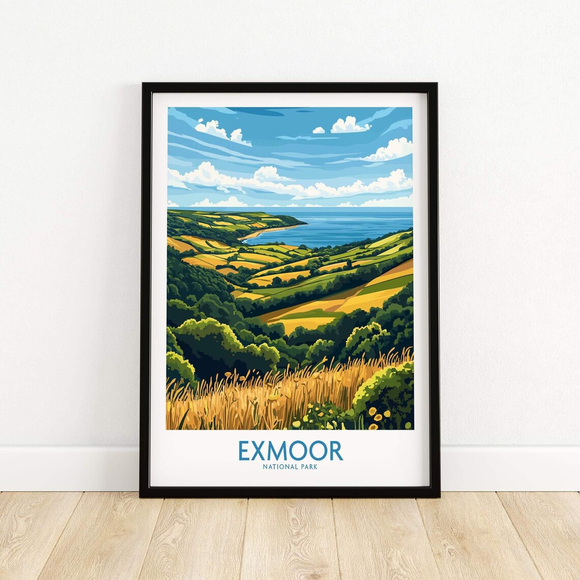 Exmoor Travel Poster, National Park Illustration - Image 5