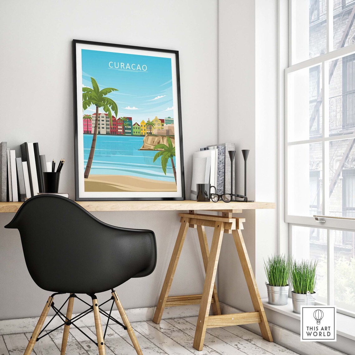 Curacao Travel Poster, Dutch Curacao Home Decor - Image 4