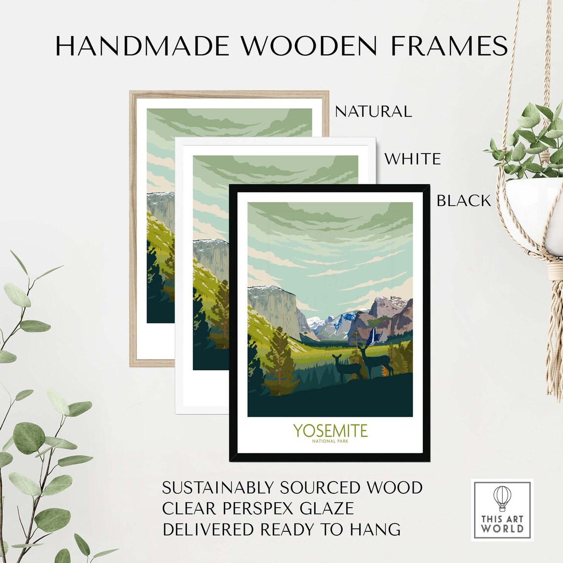 Yosemite National Park Wall Decor Poster - Image 2