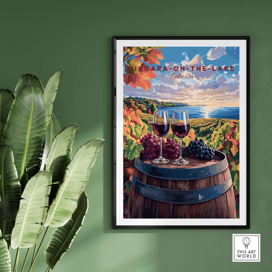 Niagara On The Lake Travel Poster, Vineyards - Image 2