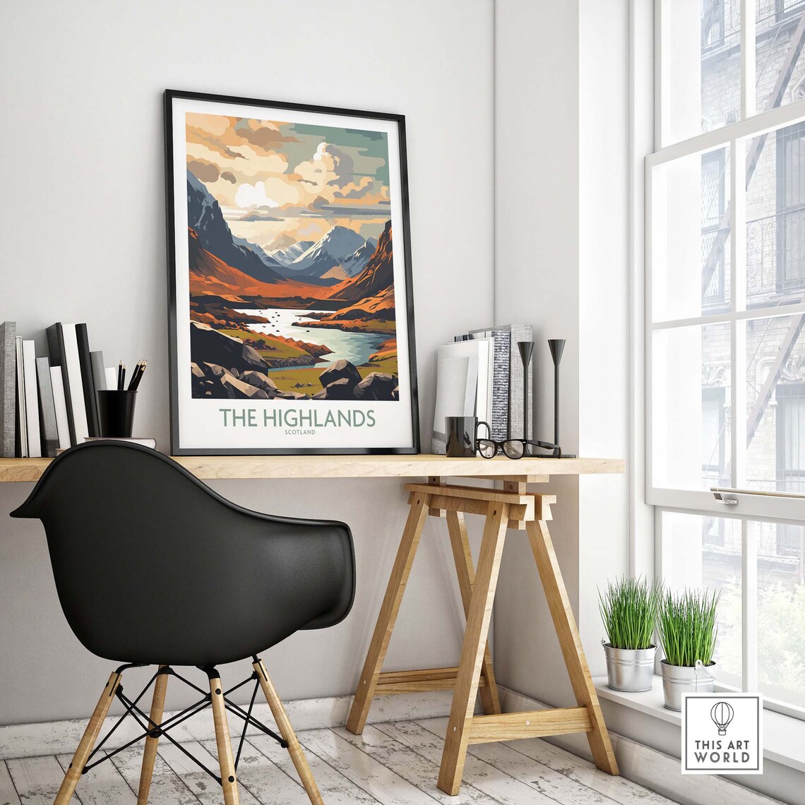 The Highlands Travel Poster, Home Decor Artwork - Image 4