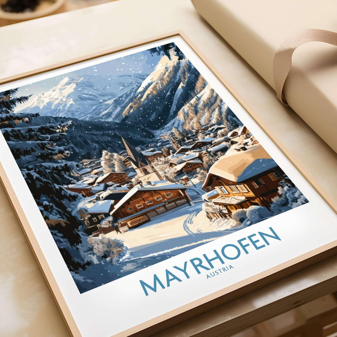 Mayrhofen Ski Resort, Winter Sports Artwork