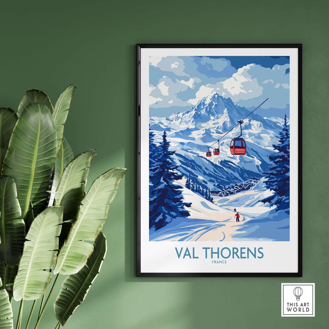 Val Thorens Ski Trip Memories Travel Poster - Image 2