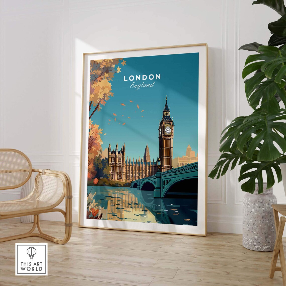 London Travel Poster, City Wall Art Print - Image 3