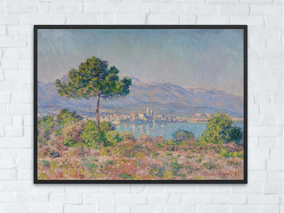 Claude Monet View of Antibes From the Plateau Notre Dame Print - Image 5