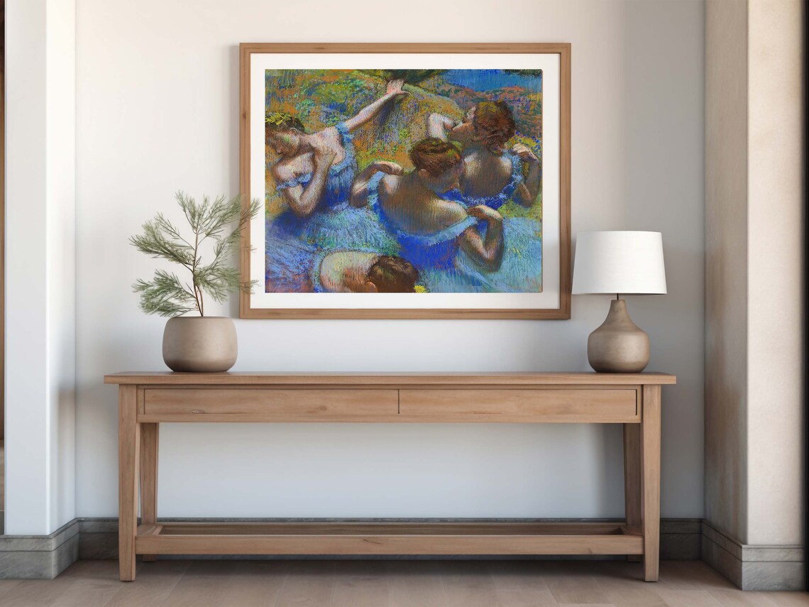 Edgar Degas Blue Dancers Art Print Impressionist Ballet Portrait Wall Decor Ballet Dance Art Print Wall Art - Image 7