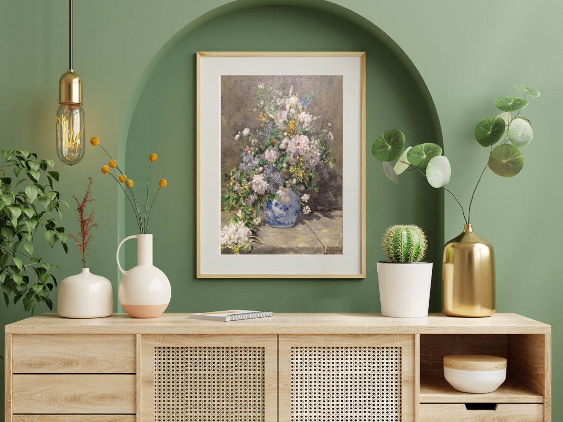 Pierre Auguste Renoir Spring Bouquet Floral Still Life Painting Print - Image 5