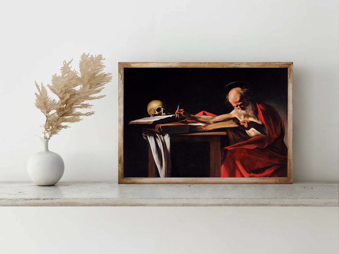 Caravaggio Saint Jerome Writing Baroque Masterpiece Art Poster - Image 6