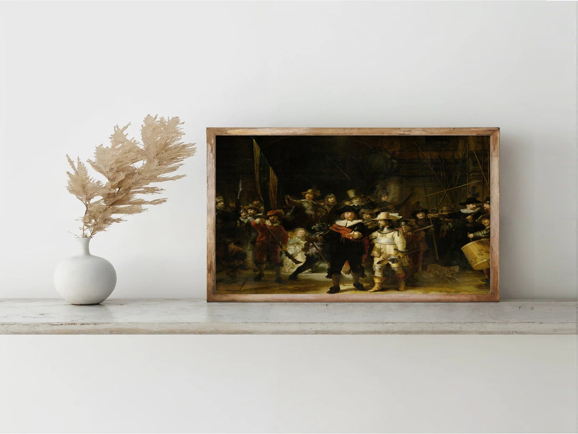 Rembrandt The Night Watch Dutch Golden Age Masterpiece Poster - Image 6