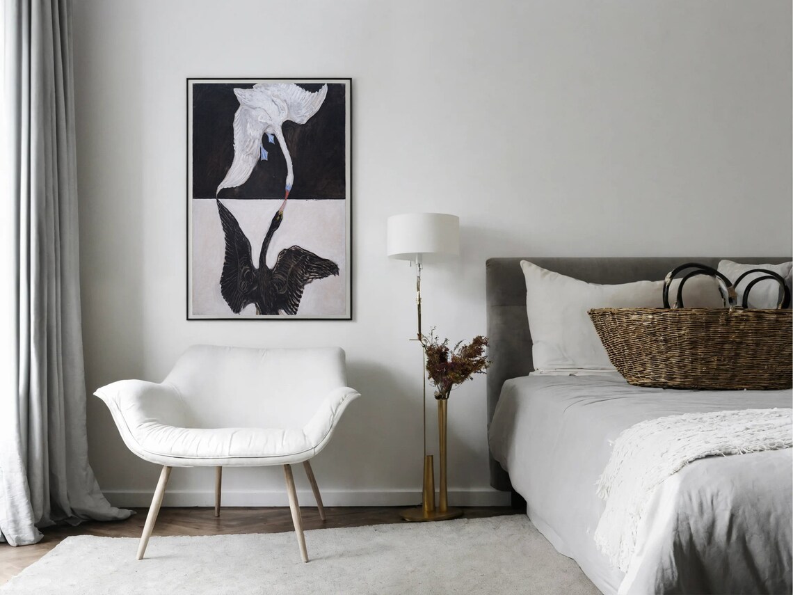 Hilma Af Klint The Swan No. 1 Abstract Art Print - Image 7