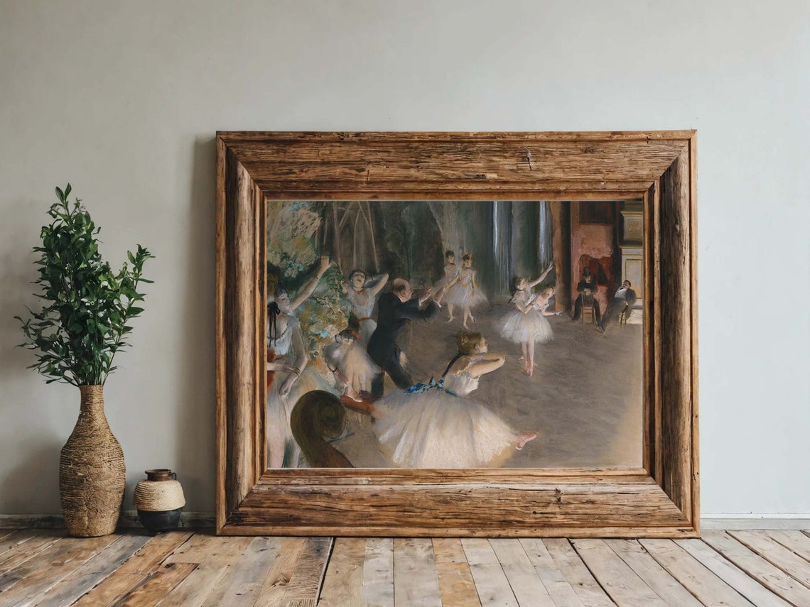 Edgar Degas The Dancing Class Famous Ballet Rehearsal Classic Print - Image 4