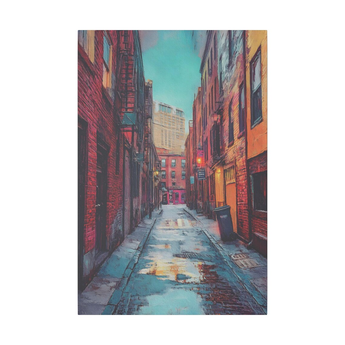 Boston City Art, Colorful Comic Style Art Print - Image 2