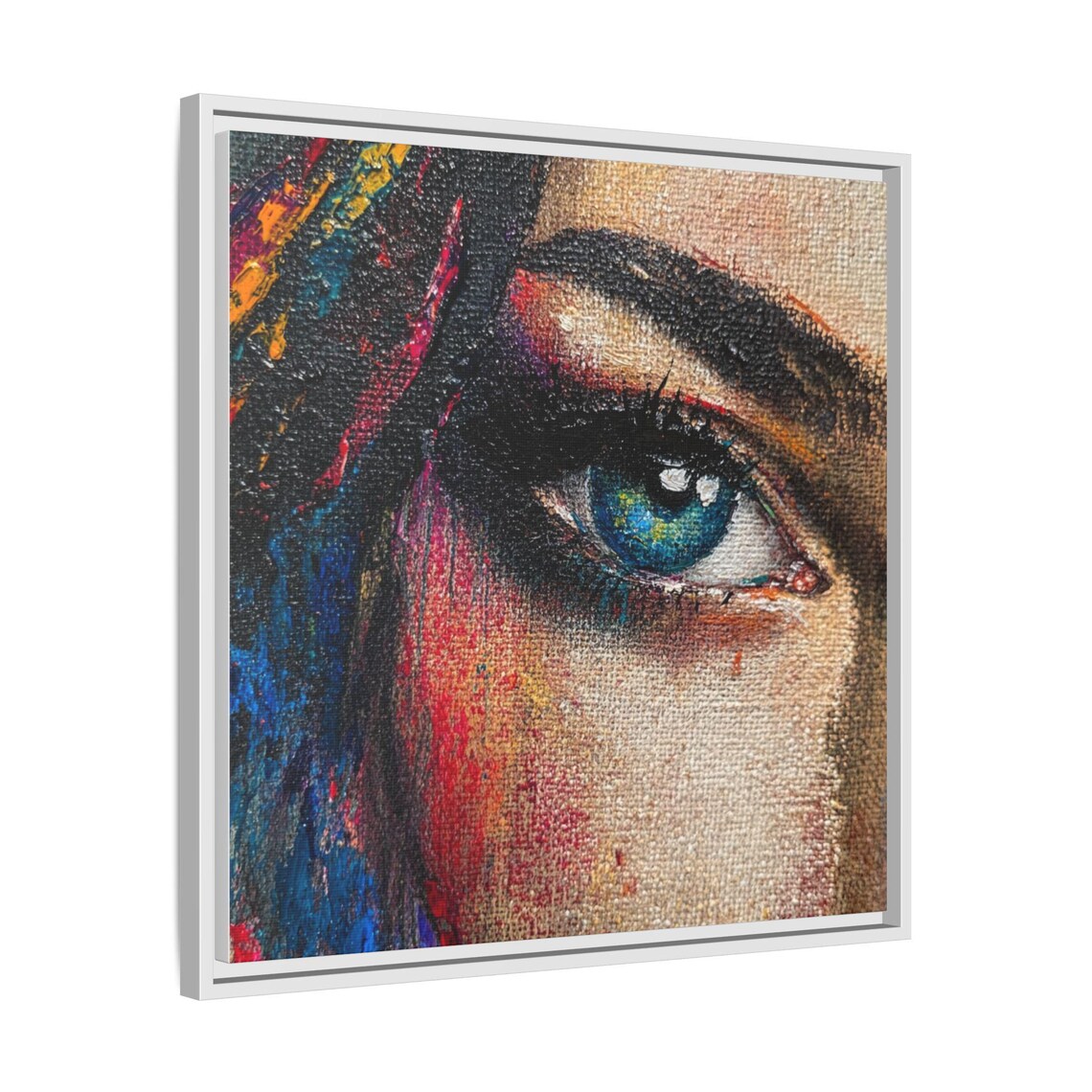 Vibrant Eye Portrait, Contemporary Art Print - Image 4