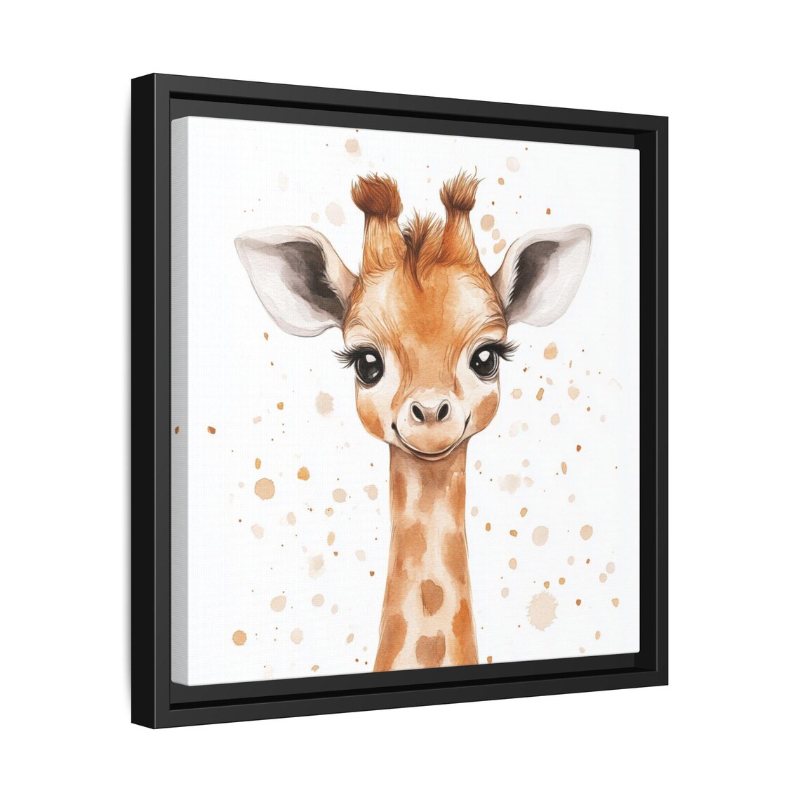 Baby Giraffe Watercolor Nursery Art Print - Image 3