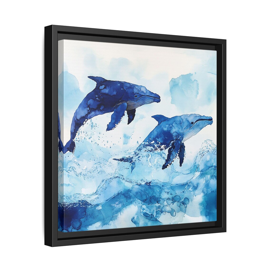 Whale Wall Art, Farmhouse Floral Country Style - Image 2