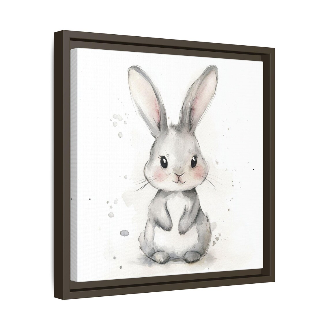 Cute Bunny Watercolor Animal Print, Nursery Decor - Image 3