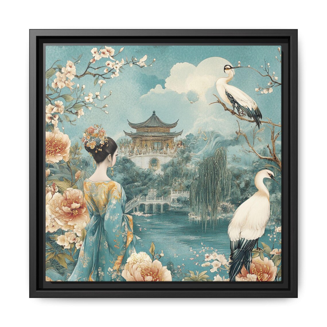 Asian Art, Chinoiserie Japandi Home Art Gift - Image 5