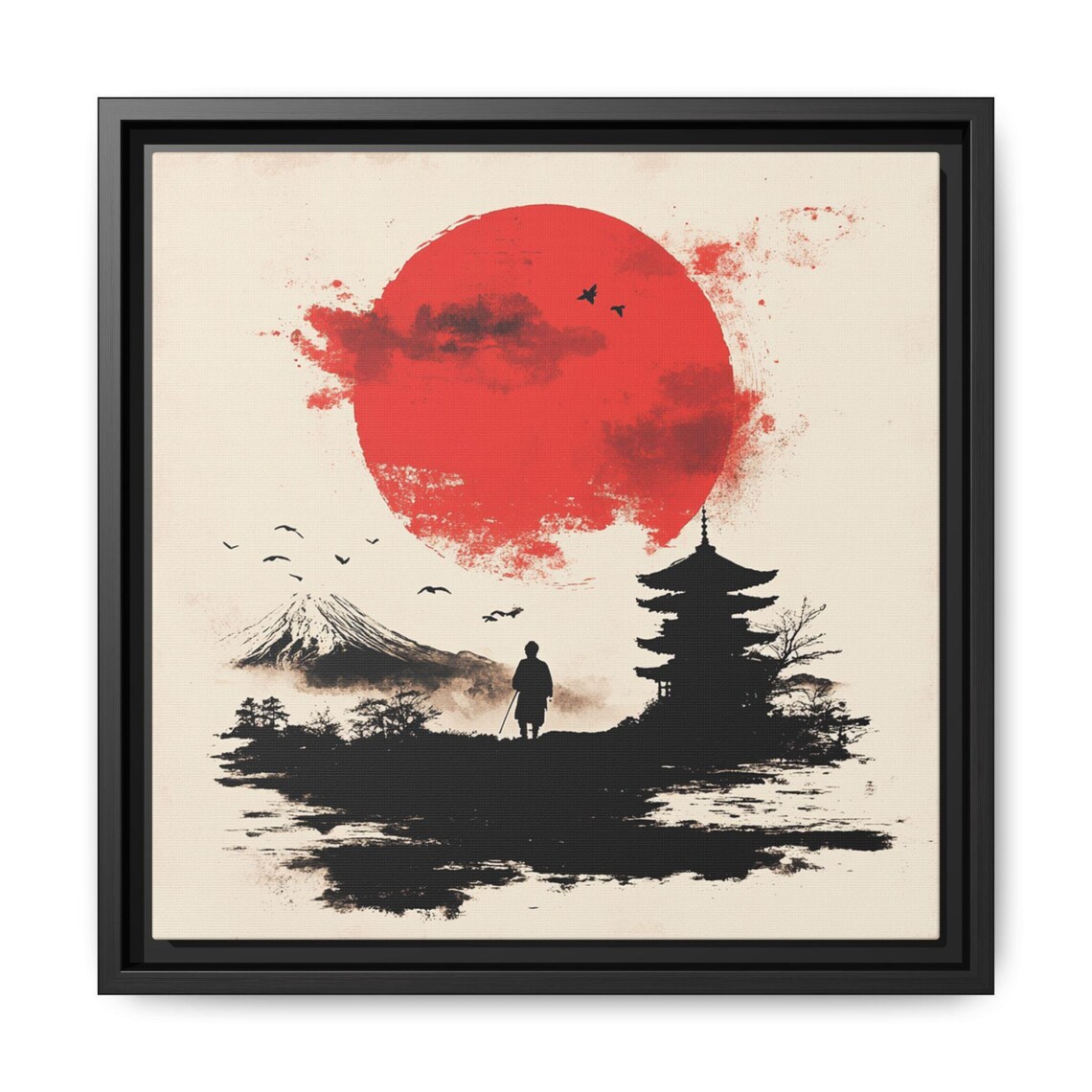 Asian Sun Chinoiserie Wall Decor, Japandi Home Art - Image 5