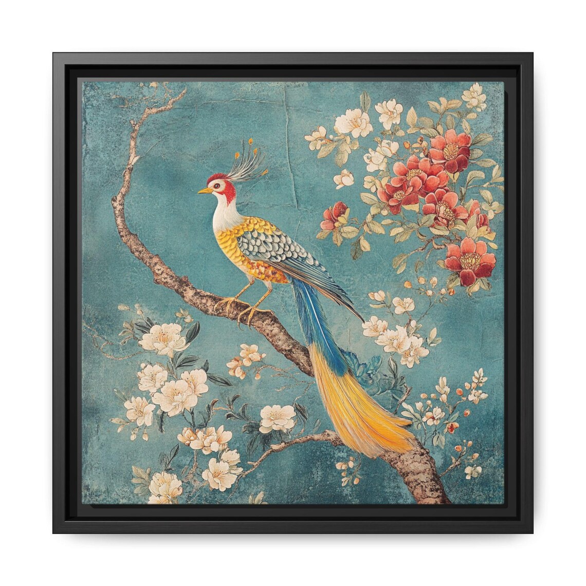 Asian Bird Art Print, Chinoiserie Japandi Decor - Image 5