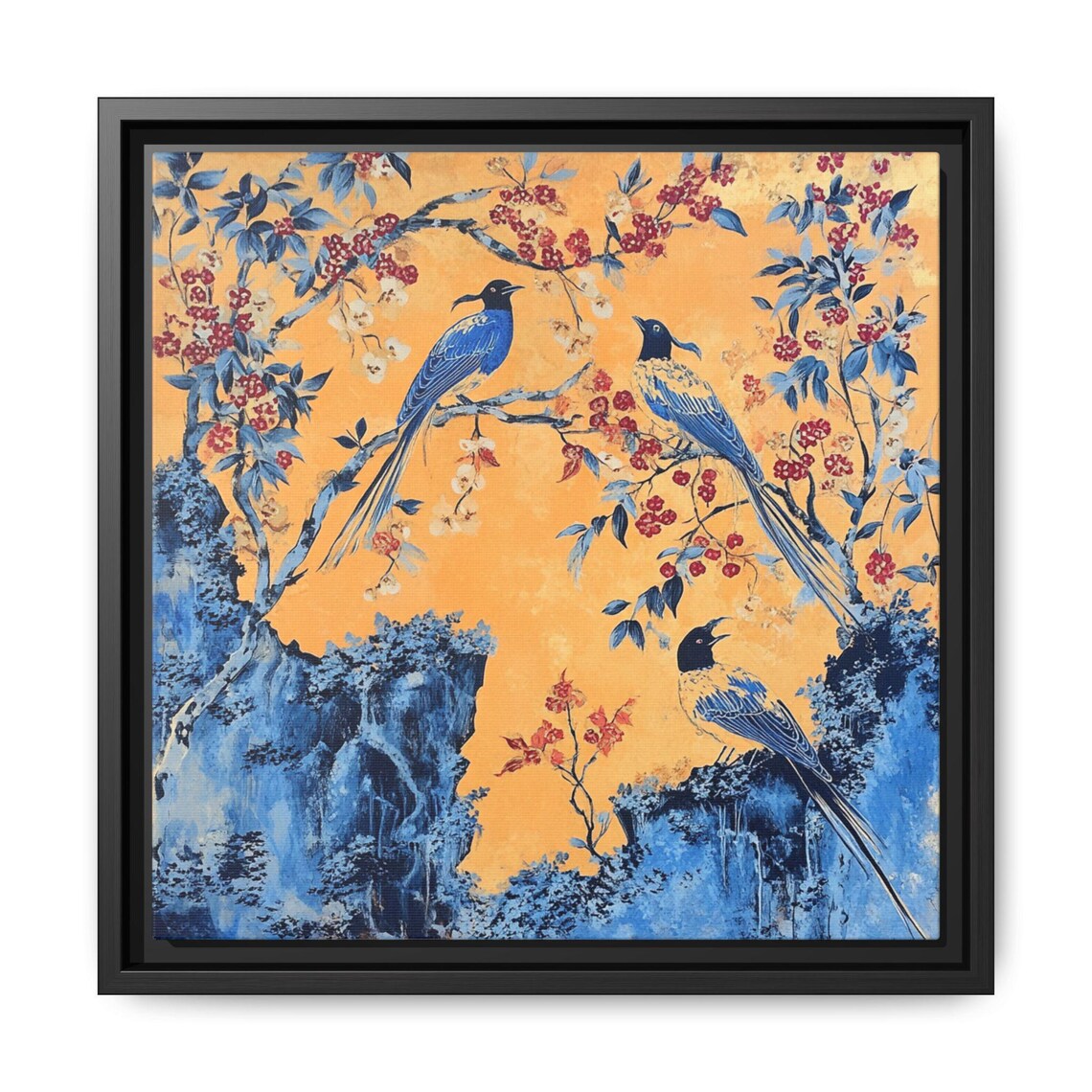 Asian Bird Art Print, Chinoiserie Japandi Decor - Image 5