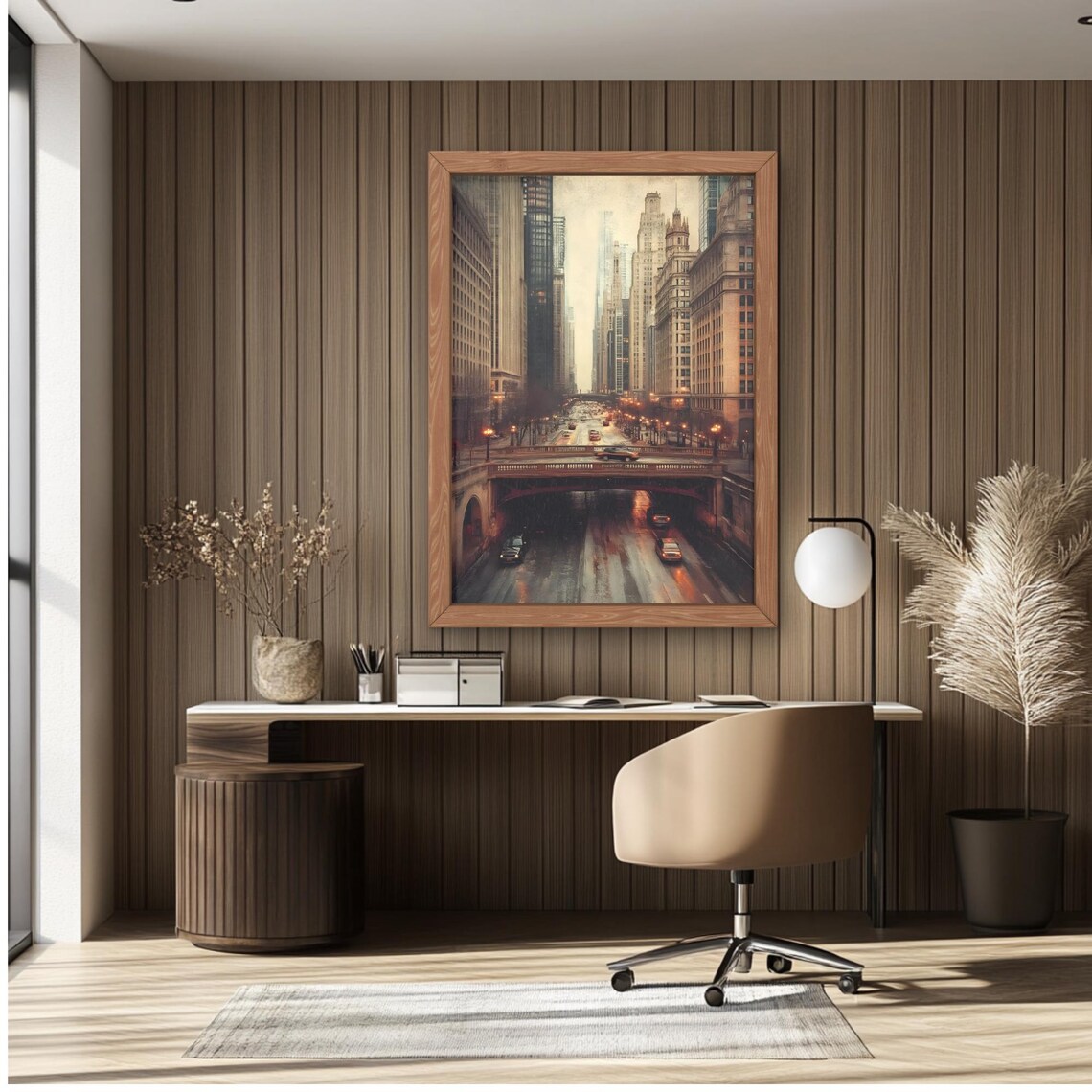 Chicago Bridge, Skyline Gift for Art Lover - Image 3