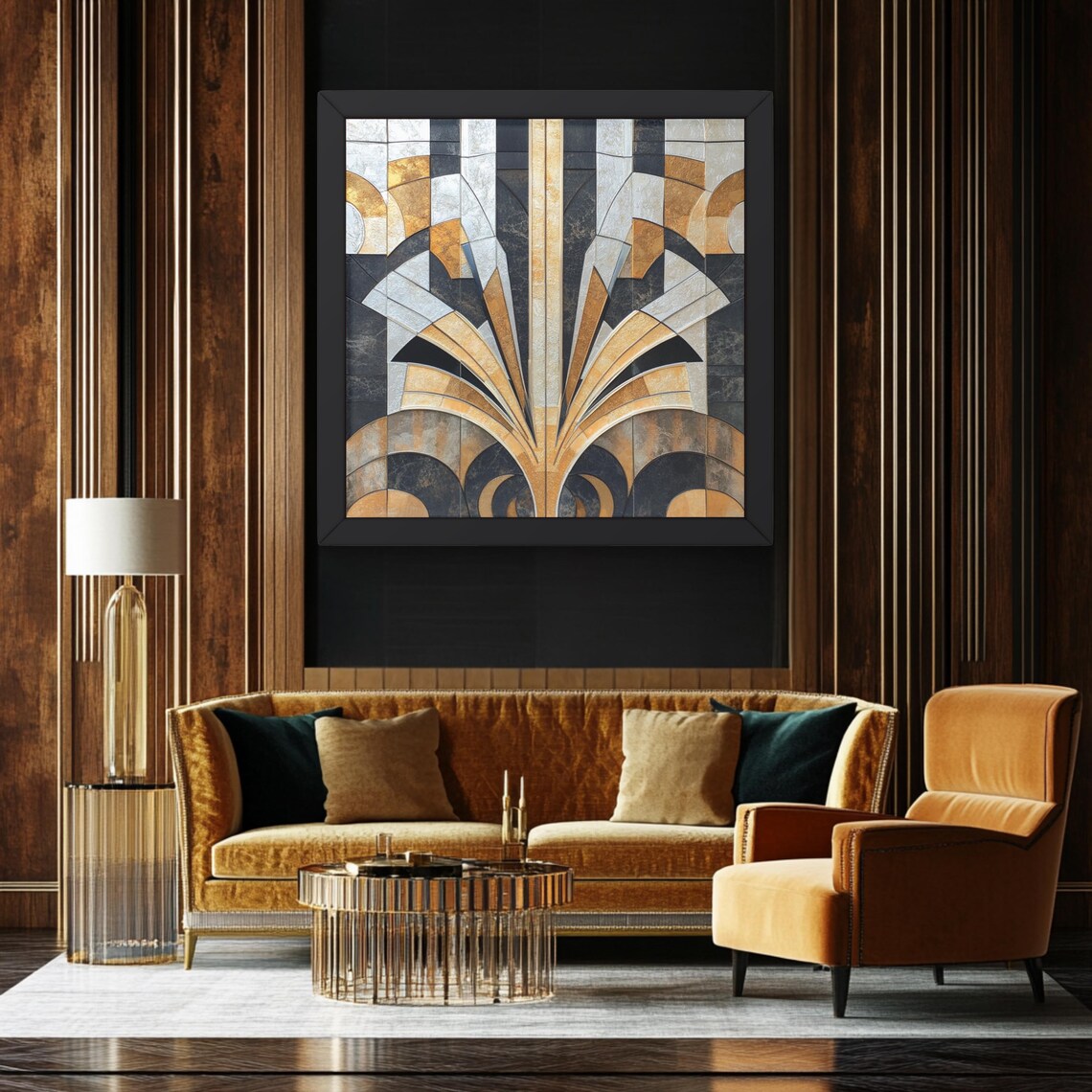 Art Deco Modern Home Decor, Elegant Gallery Piece - Image 5
