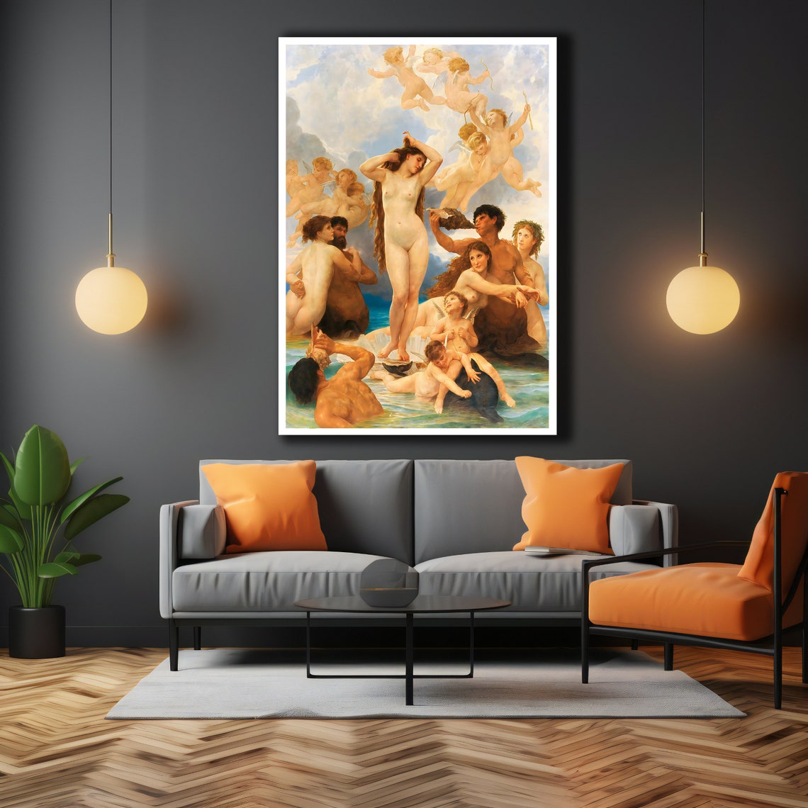 Bouguereau Birth Of Venus Classical Mythology Masterpiece Art Poster - Image 3