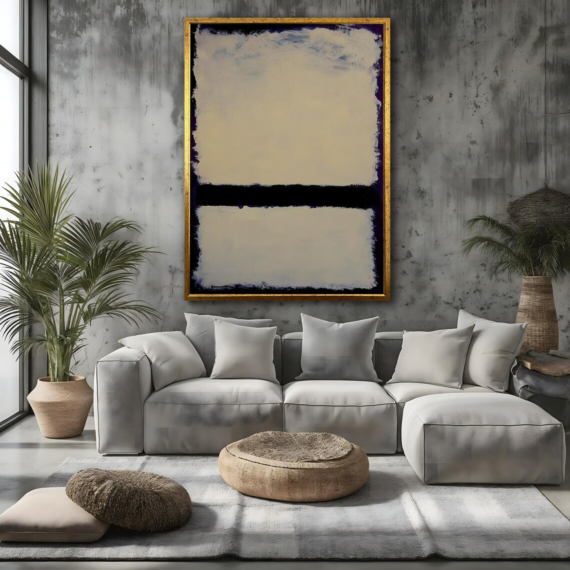 Mark Rothko Inspired Painting Minimalist Wall Art Rothko Wall Art Modern Decor Ready To Hang Wall Decor Unique Gift - Image 4