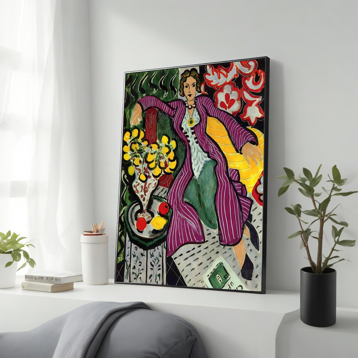 Matisse Woman In A Purple Coat Fauvist Reproduction Fine Art Poster