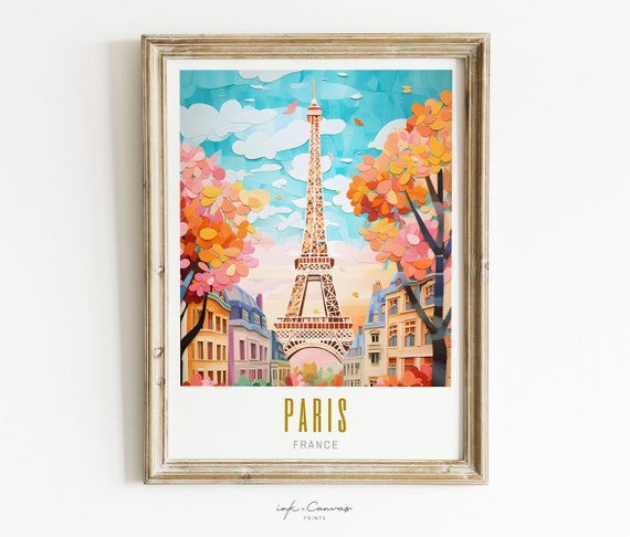 Paris Wall Art France Travel Poster