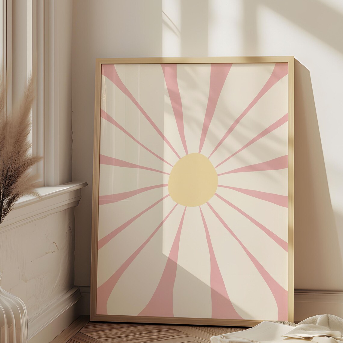 Blush Pink Daisy Danish Pastel Art Print