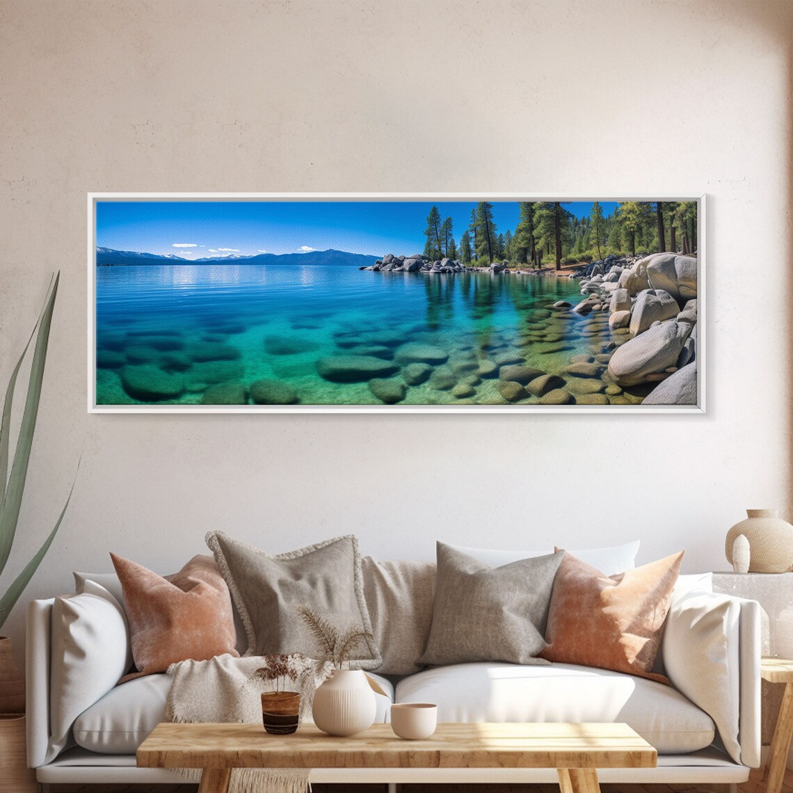 Lake Tahoe California Panoramic Travel Poster - Image 4