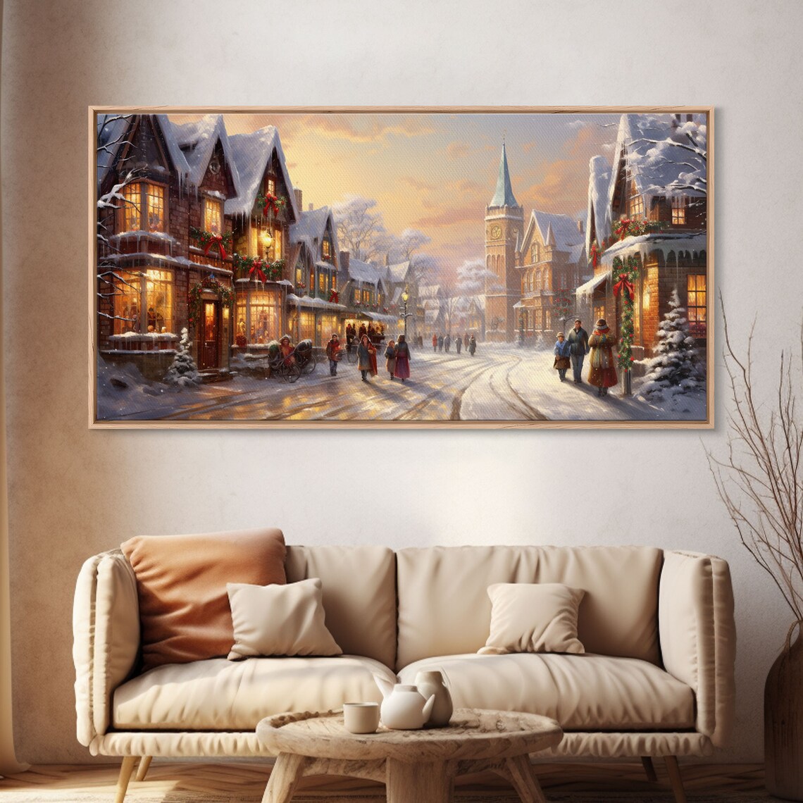 Vintage Christmas Winter Wonderland Poster Print - Image 4