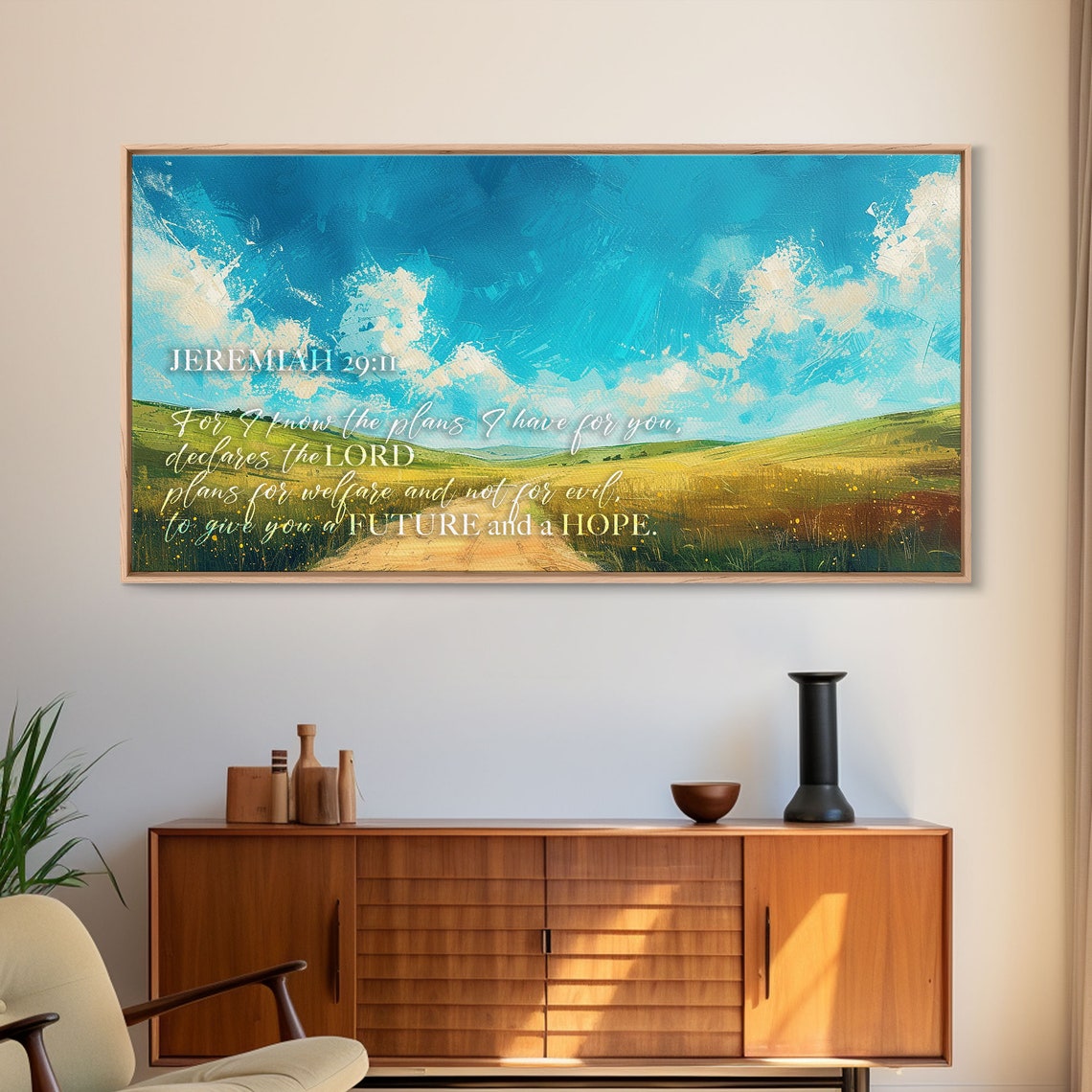 Jeremiah 2911 Bible Verse Decor Bible Verse Wall Art Framed Sign Wood Frame Wall Decor Inspirational Wall Art Scripture Art